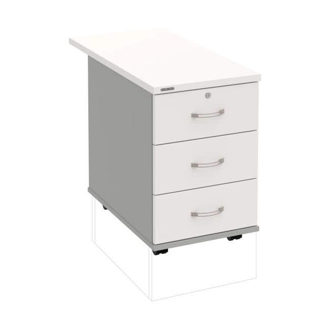 Hobis-Behälter, 40x60x80 cm, weiß/grau