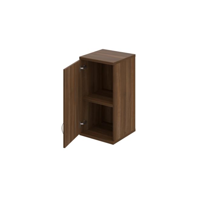 Stabiler Regalschrank, L, oben, 40 x 76,8 x 40 cm, Nussbaum/Nussbaum