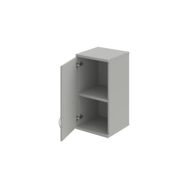 Stabiler Regalschrank, L, oben, 40x76,8x40 cm, grau/grau