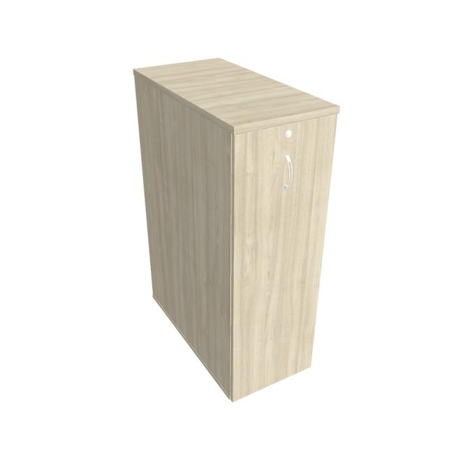 Hobis Schiebe-Aktenschrank, abschließbar, L, 40 x 117,7 x 80 cm, Akazie