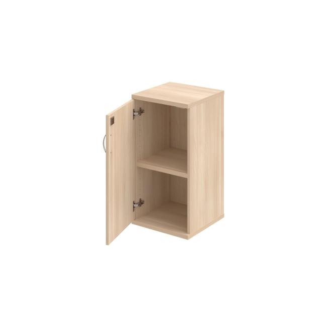 Stabiler Regalschrank, abschließbar, L, 40 x 76,8 x 40 cm, Akazie/Akazie