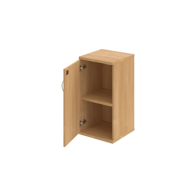 Stabiler Regalschrank, abschließbar, L, 40 x 76,8 x 40 cm, Eiche/Eiche