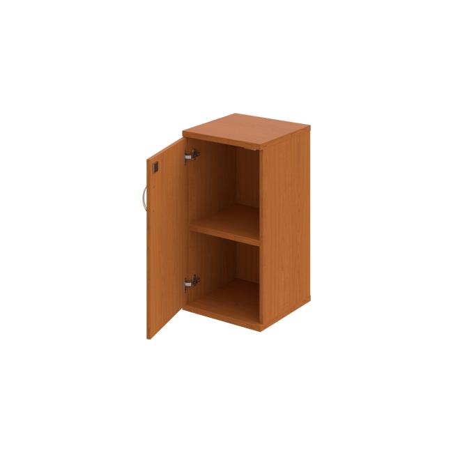[ON401355] Stabiler Regalschrank, abschließbar, L, 40 x 76,8 x 40 cm, Kirsche/Kirsche