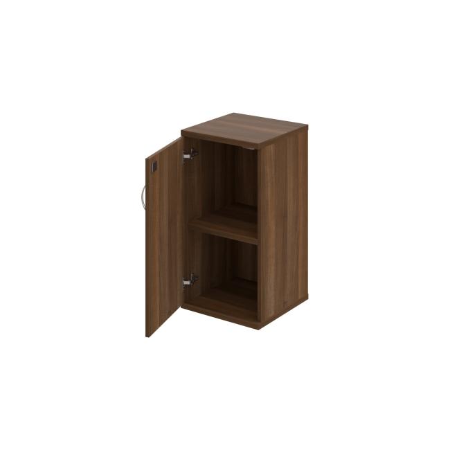 Stabiler Regalschrank, abschließbar, L, 40 x 76,8 x 40 cm, Nussbaum/Nussbaum