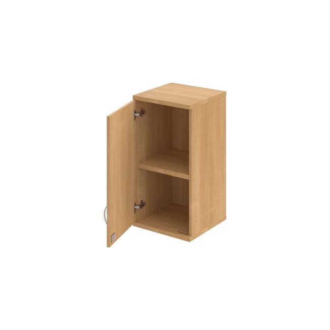 Stabiler Regalschrank, abschließbar, L, 40 x 76,8 x 40 cm, Eiche/Eiche