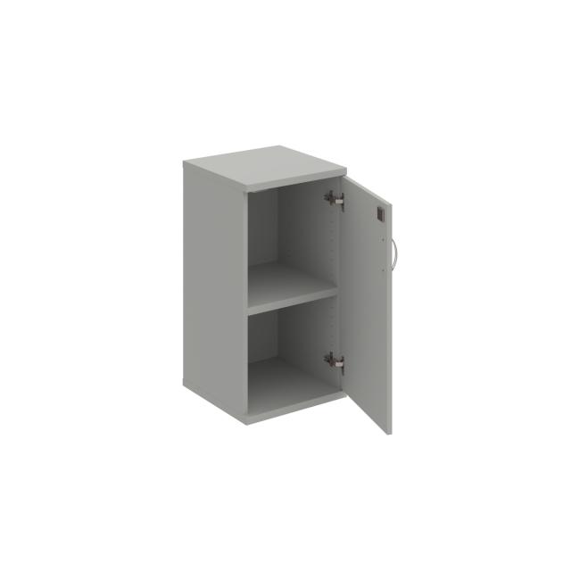[ON401588] Stabiler Regalschrank, abschließbar, P, 40 x 76,8 x 40 cm, grau/grau