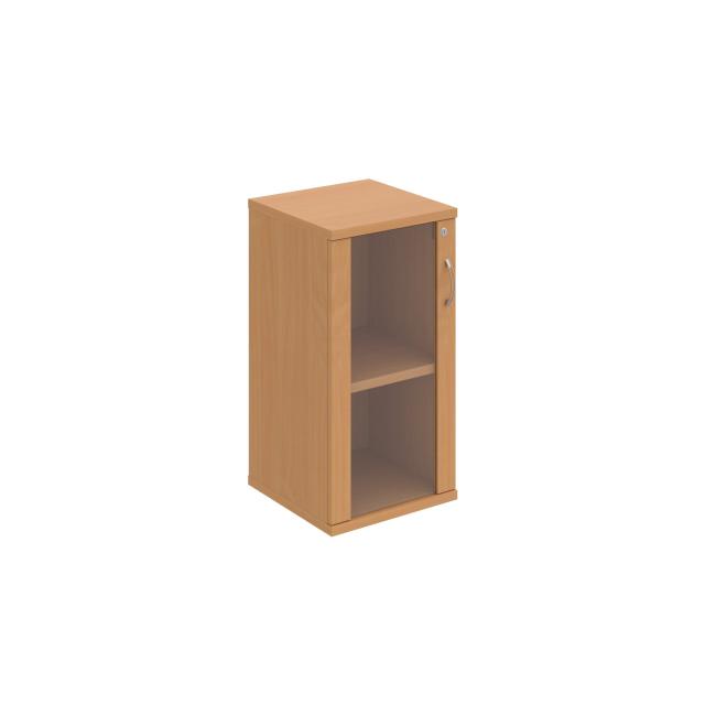 Stabiler Regalschrank, abschließbar, L, 40 x 76,8 x 40 cm, Buche/Buche