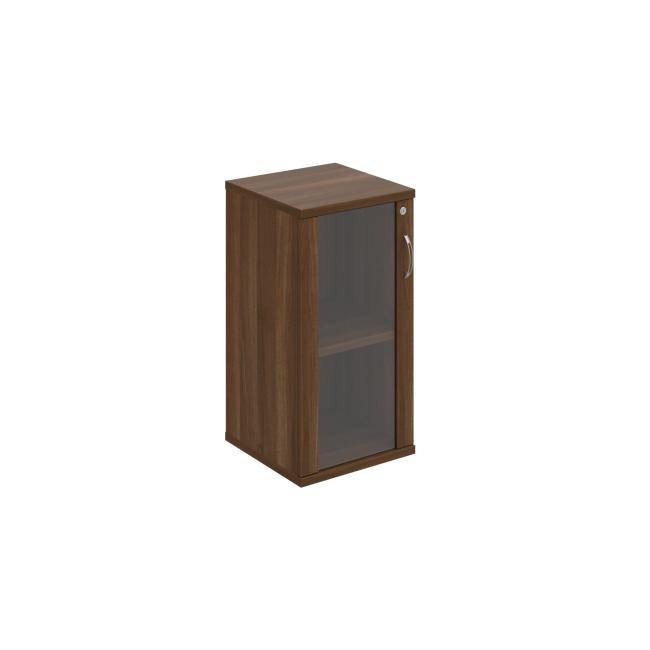 Stabiler Regalschrank, abschließbar, L, 40 x 76,8 x 40 cm, Nussbaum/Nussbaum