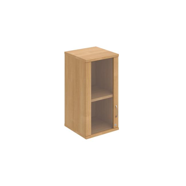 Stabiler Regalschrank, abschließbar, L, 40 x 76,8 x 40 cm, Eiche/Eiche
