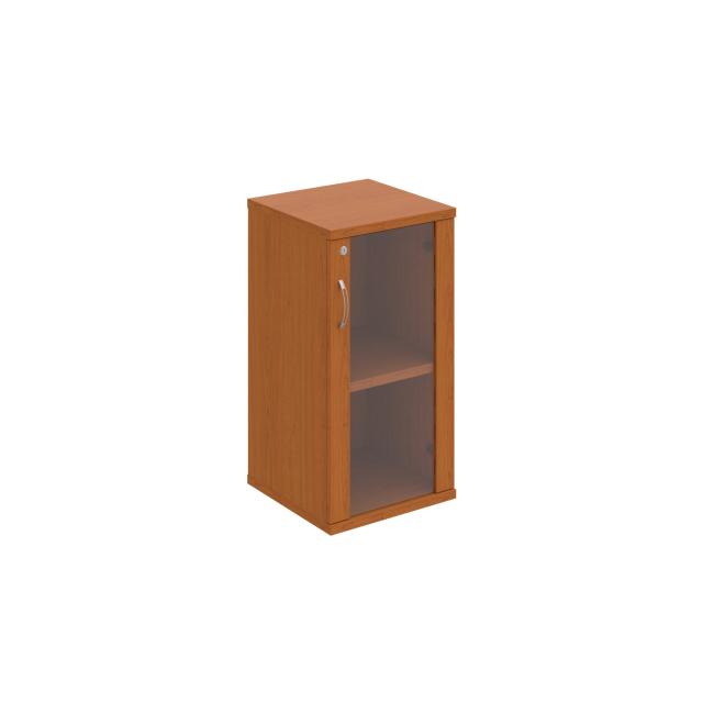 [ON401955] Stabiler Regalschrank, abschließbar, P, 40 x 76,8 x 40 cm, Kirsche/Kirsche