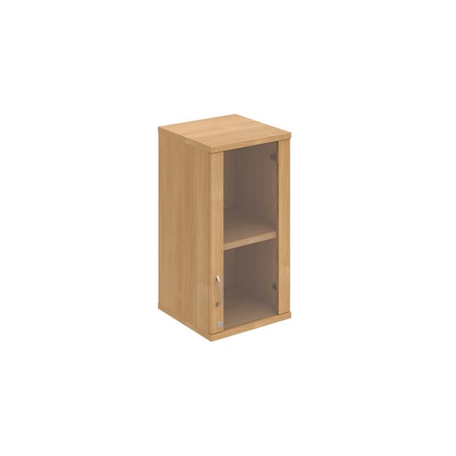 Stabiler Regalschrank, abschließbar, P, 40 x 76,8 x 40 cm, Eiche/Eiche