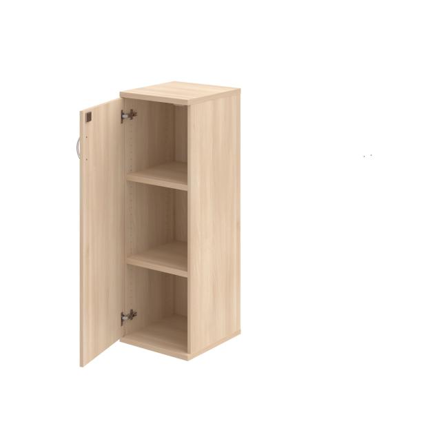 Stabiler Regalschrank, abschließbar, L, 40 x 115,2 x 40 cm, Akazie/Akazie