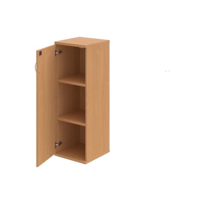 Stabiler Regalschrank, abschließbar, L, 40 x 115,2 x 40 cm, Buche/Buche
