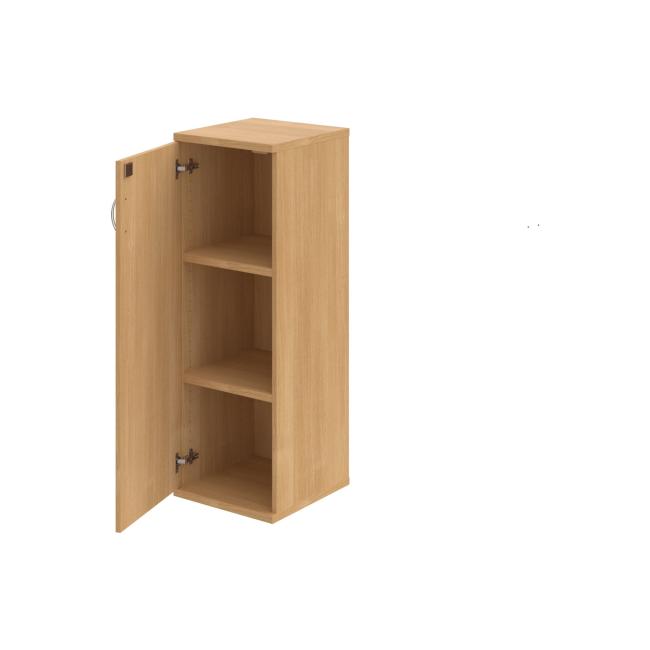 Stabiler Regalschrank, abschließbar, L, 40 x 115,2 x 40 cm, Eiche/Eiche