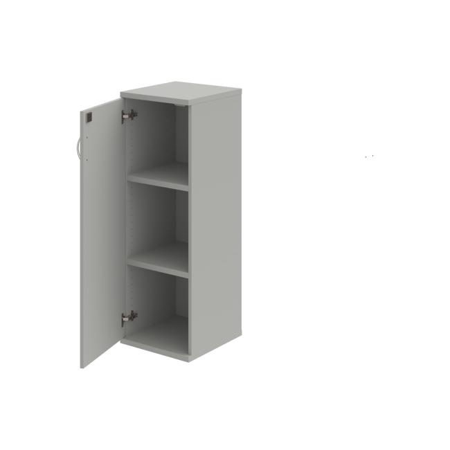 Stabiler Regalschrank, abschließbar, L, 40 x 115,2 x 40 cm, grau/grau