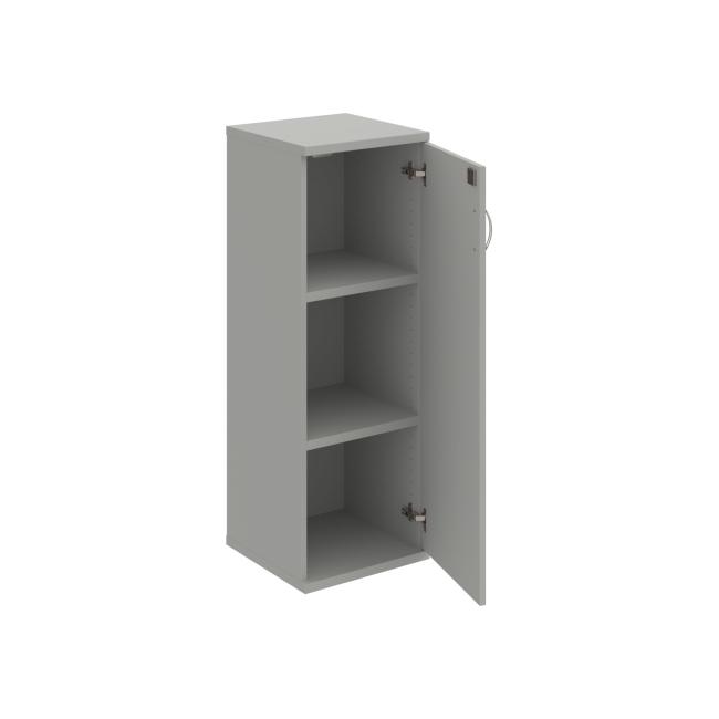 Stabiler Regalschrank, abschließbar, P, 40 x 115,2 x 40 cm, grau/grau