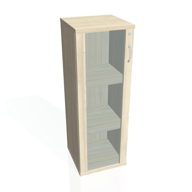 Stabiler Regalschrank, abschließbar, L, 40 x 115,2 x 40 cm, Akazie/Akazie
