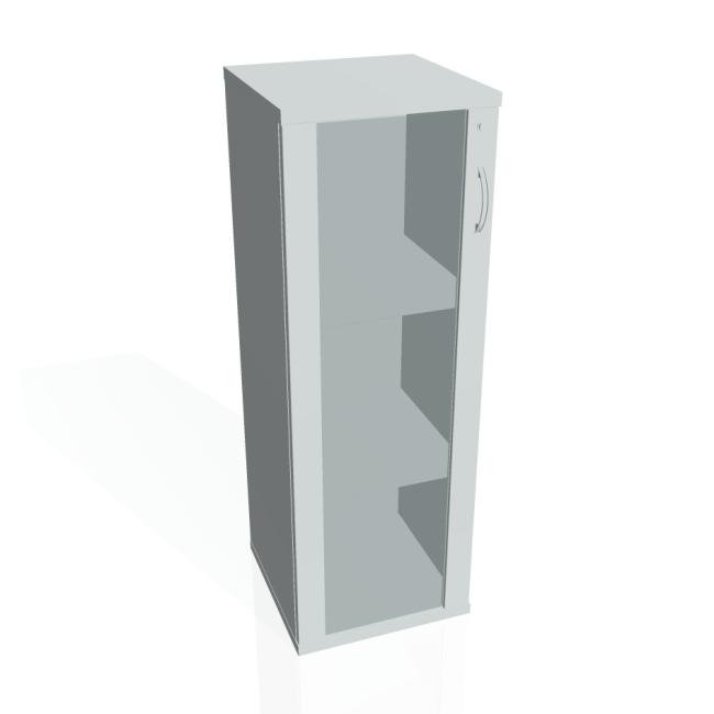 Stabiler Regalschrank, abschließbar, L, 40 x 115,2 x 40 cm, grau/grau