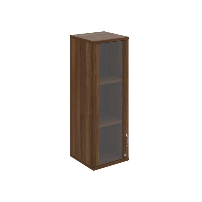 Stabiler Regalschrank, abschließbar, L, 40 x 115,2 x 40 cm, Nussbaum/Nussbaum