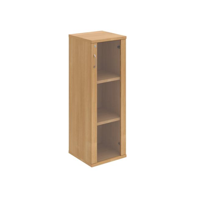 Stabiler Regalschrank, abschließbar, P, 40 x 115,2 x 40 cm, Eiche/Eiche