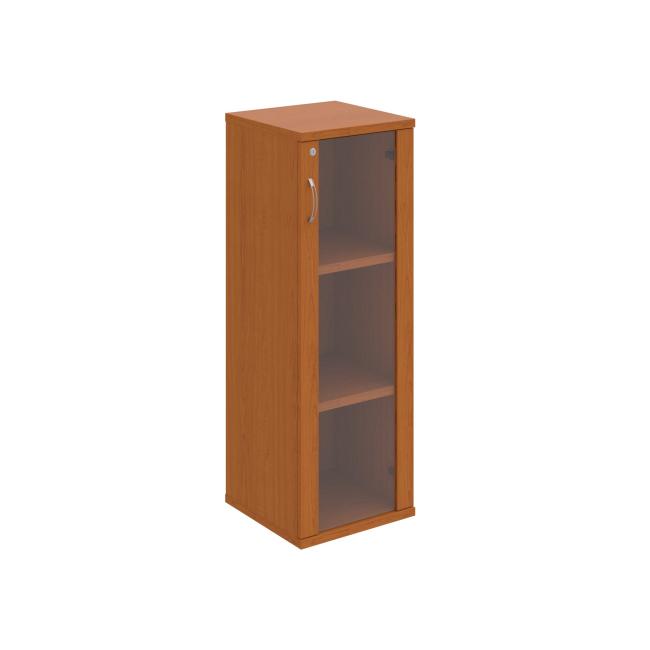 [ON402755] Stabiler Regalschrank, abschließbar, P, 40 x 115,2 x 40 cm, Kirsche/Kirsche