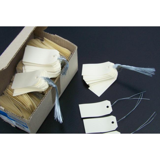 [AG121315] Identifikationsanhänger mit 30 cm Draht, 120 x 57 mm, APLI, 1000 Stück