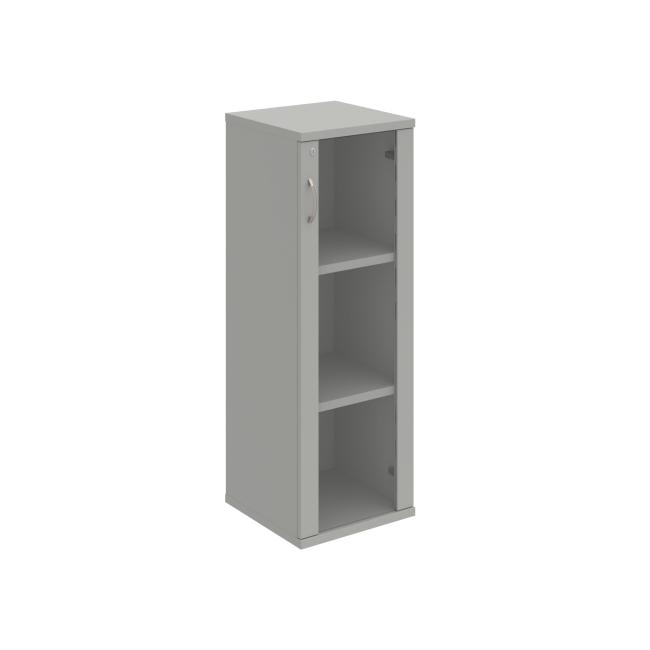 Stabiler Regalschrank, abschließbar, P, 40 x 115,2 x 40 cm, grau/grau