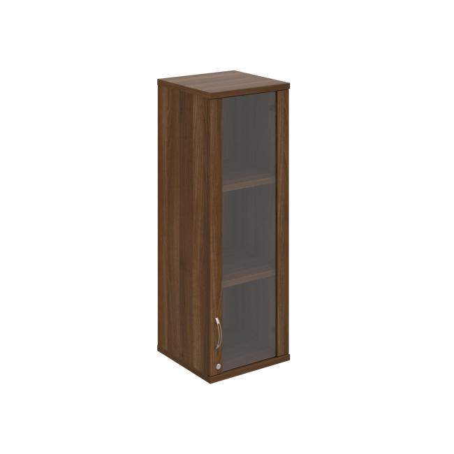Stabiler Regalschrank, abschließbar, P, 40 x 115,2 x 40 cm, Nussbaum/Nussbaum