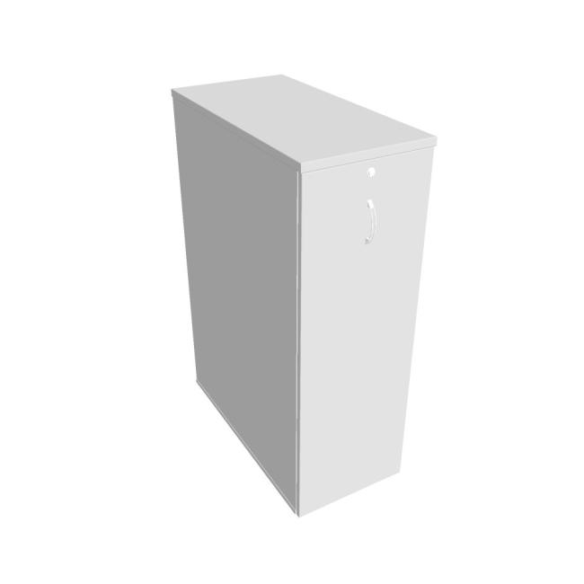 Hobis Schiebetür-Aktenschrank, abschließbar, L, 40 x 117,7 x 80 cm, weiß