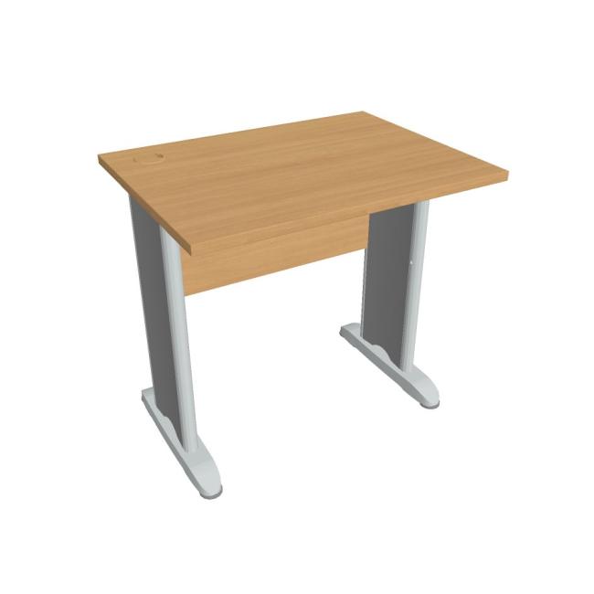 Schreibtisch Cross, 80 x 75,5 x 60 cm, Buche/Metall