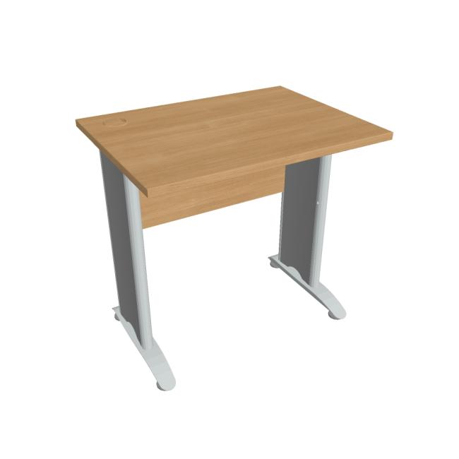 [ON408042] Schreibtisch Cross, 80 x 75,5 x 60 cm, Eiche/Metall