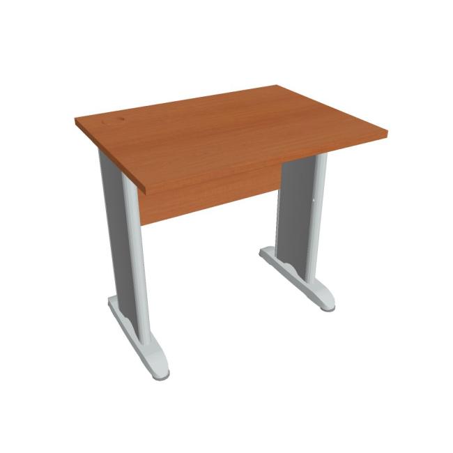 Kreuzschreibtisch, 80 x 75,5 x 60 cm, Kirsche/Metall