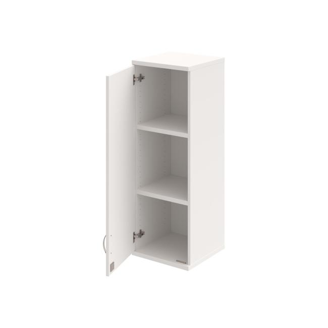 Stabiler Hängeschrank, abschließbar, L-förmig, 40 x 115,2 x 40 cm, weiß/weiß