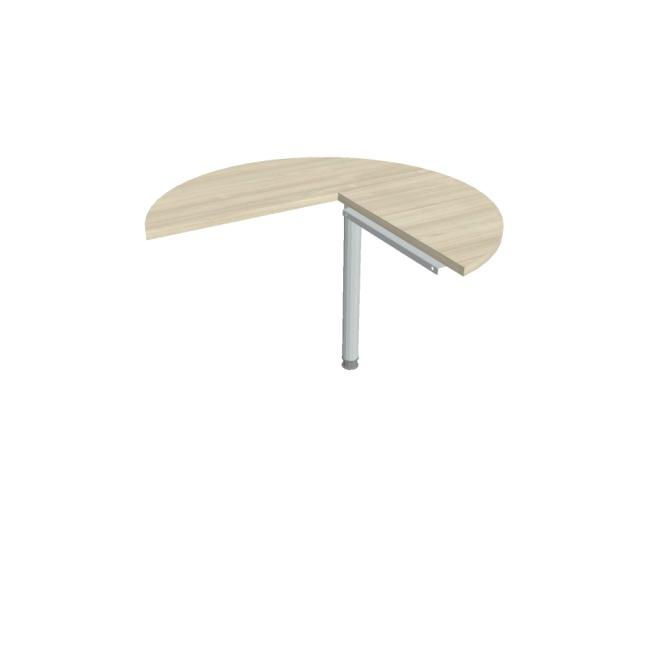 [ON410012] Beistelltisch Cross, links, 100 x 75,5 x (60 x 60) cm, Akazie/Metall