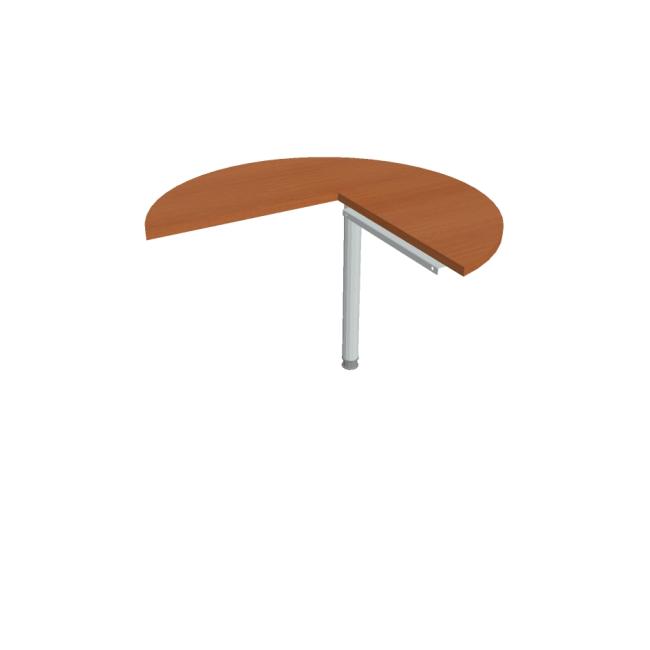 Beistelltisch Cross, links, 100 x 75,5 x (60 x 60) cm, Kirsche/Metall