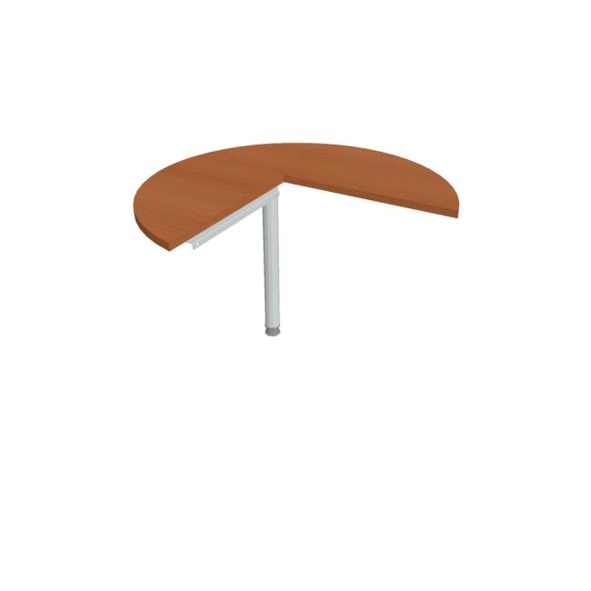 Beistelltisch Cross, rechts, 100 x 75,5 x (60 x 60) cm, Kirsche/Metall