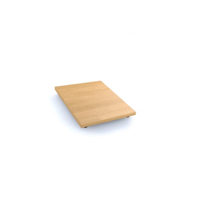 Nivellierboden für OP-Aktenschrank, 41,6 x 64 cm, Eiche