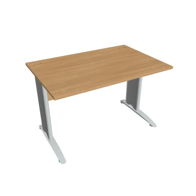 [ON412042] Schreibtisch Cross, 120 x 75,5 x 80 cm, Eiche/Metall