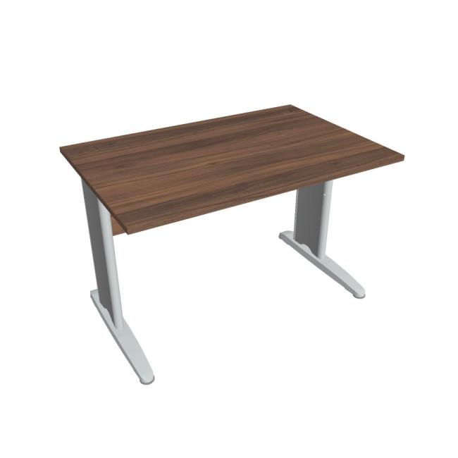 [ON412062] Schreibtisch Cross, 120 x 75,5 x 80 cm, Nussbaum/Metall