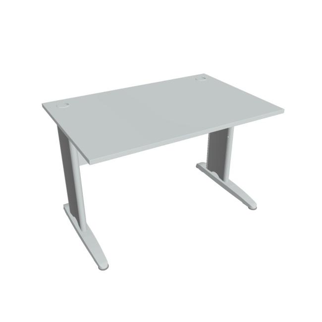 [ON412072] Schreibtisch Cross, 120 x 75,5 x 80 cm, grau/metall