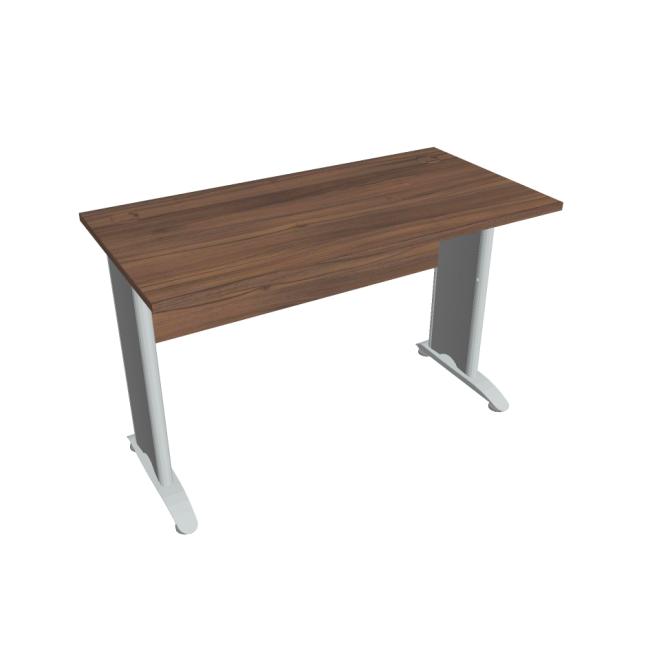 Schreibtisch Cross, 120 x 75,5 x 60 cm, Nussbaum/Metall