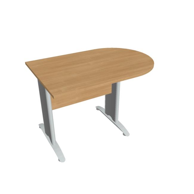 [ON412242] Beistelltisch Cross, 120 x 75,5 x 80 cm, Eiche/Metall