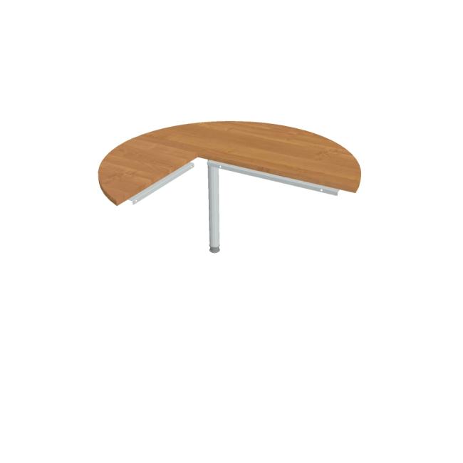 [ON412432] Beistelltisch Cross, rechts, 120 x 75,5 x (60 x 80) cm, Erle/Metall