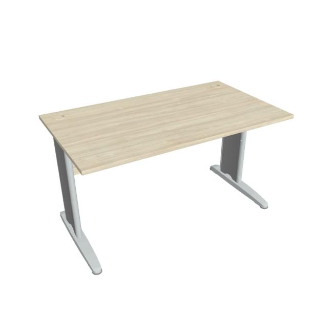 [ON414012] Schreibtisch Cross, 140 x 75,5 x 80 cm, Akazie/Metall