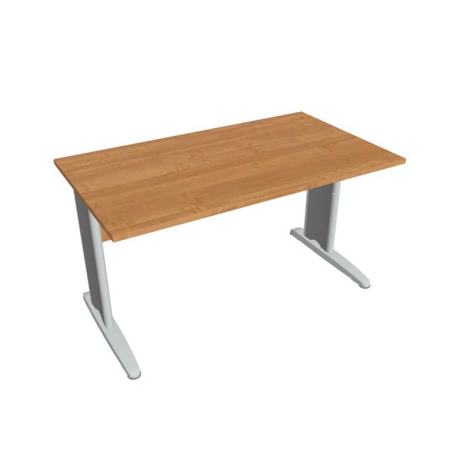 [ON414032] Schreibtisch Cross, 140 x 75,5 x 80 cm, Erle/Metall