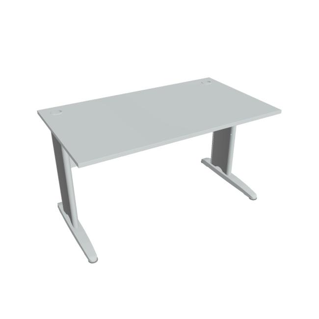 [ON414072] Schreibtisch Cross, 140 x 75,5 x 80 cm, grau/metall