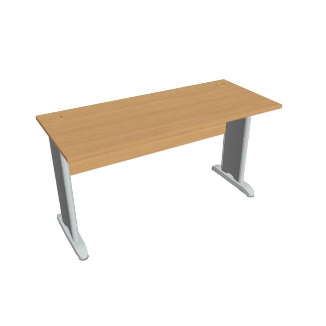 [ON414122] Schreibtisch Cross, 140 x 75,5 x 60 cm, Buche/Metall