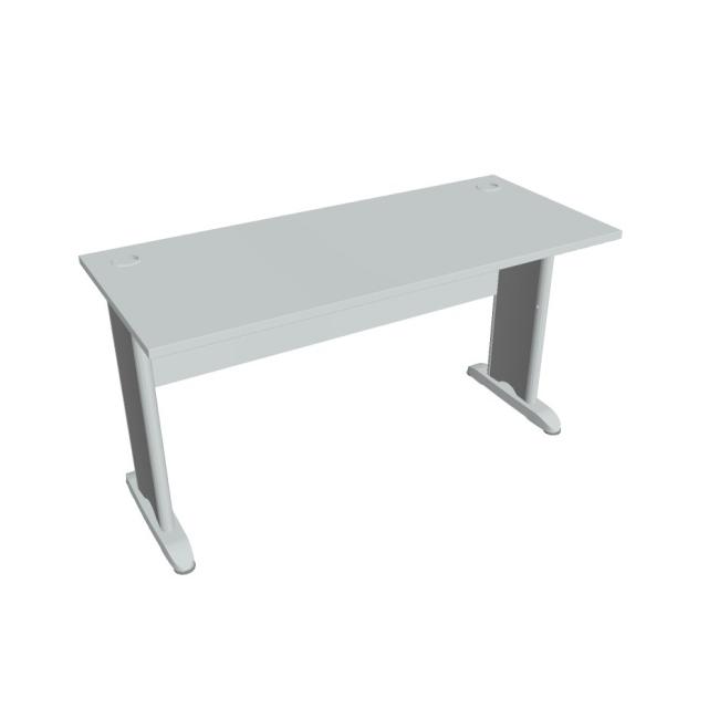 [ON414172] Schreibtisch Cross, 140 x 75,5 x 60 cm, grau/metall