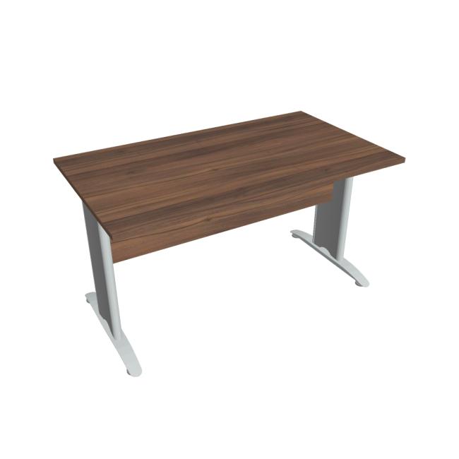 [ON414262] Besprechungstisch Cross, 140 x 75,5 x 80 cm, Nussbaum/Metall