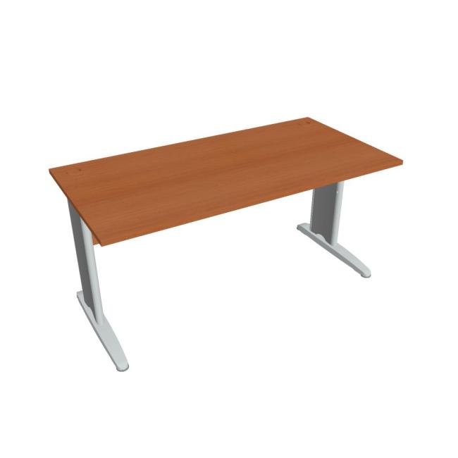 [ON416052] Schreibtisch Cross, 160 x 75,5 x 80 cm, Kirsche/Metall